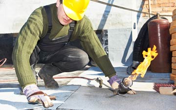 Longside flat roof construction